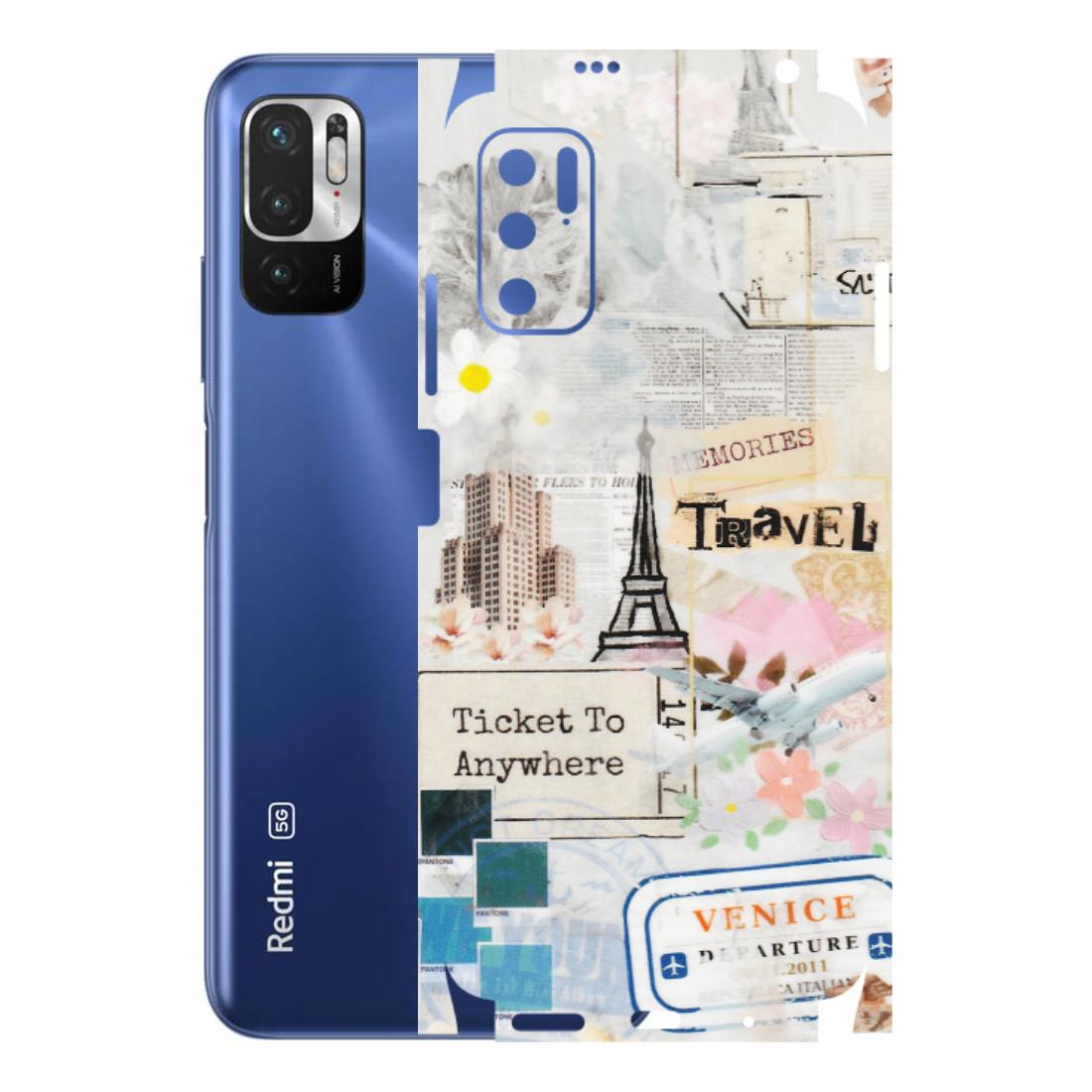 Xiaomi Redmi Phone Skins (All Models) - Travel Memories - Transparent Finish (T-09) Redmi Note 10