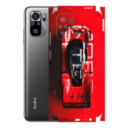 Xiaomi Redmi Phone Skins (All Models) - Red Porsche Car Logo - 3D Embossed Finish (L-315) Redmi Note 11SE