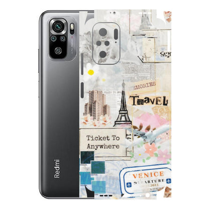 Xiaomi Redmi Phone Skins (All Models) - Travel Memories - Transparent Finish (T-09) Redmi Note 11SE