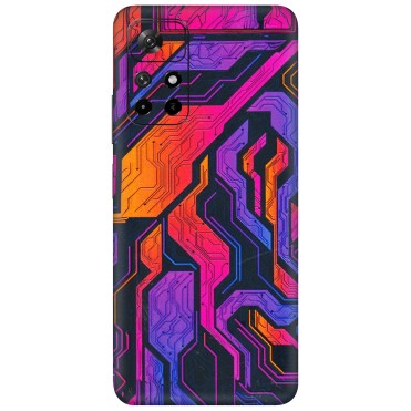 Xiaomi Redmi Phone Skins (All Models) - Tech Circuits Futuristic - 3D Embossed Finish (L-07) Redmi Note 11T 5G