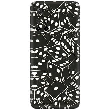 Xiaomi Redmi Phone Skins (All Models) - Big Black Dices - 3D Embossed Finish (L-106) Redmi Note 11T 5G