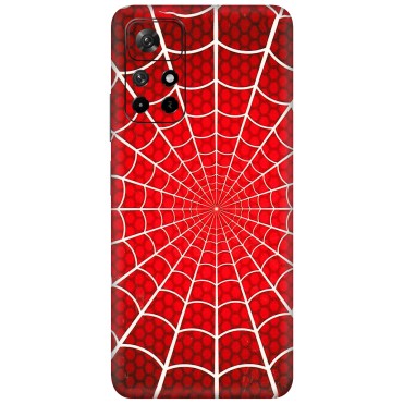 Xiaomi Redmi Phone Skins (All Models) - Classic Spidey Web - 3D Embossed Finish (L-115) Redmi Note 11T 5G
