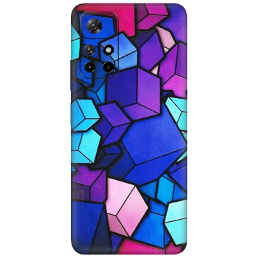 Xiaomi Redmi Phone Skins (All Models) - Cube Doodle - 3D Embossed Finish (L-141) Redmi Note 11T 5G