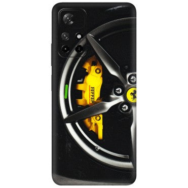 Xiaomi Redmi Phone Skins (All Models) - Ferrari Wheel Alloy - 3D Embossed Finish (L-173) Redmi Note 11T 5G