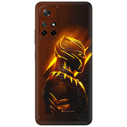 Xiaomi Redmi Phone Skins (All Models) - Gold Black Panther - 3D Embossed Finish (L-181) Redmi Note 11T 5G