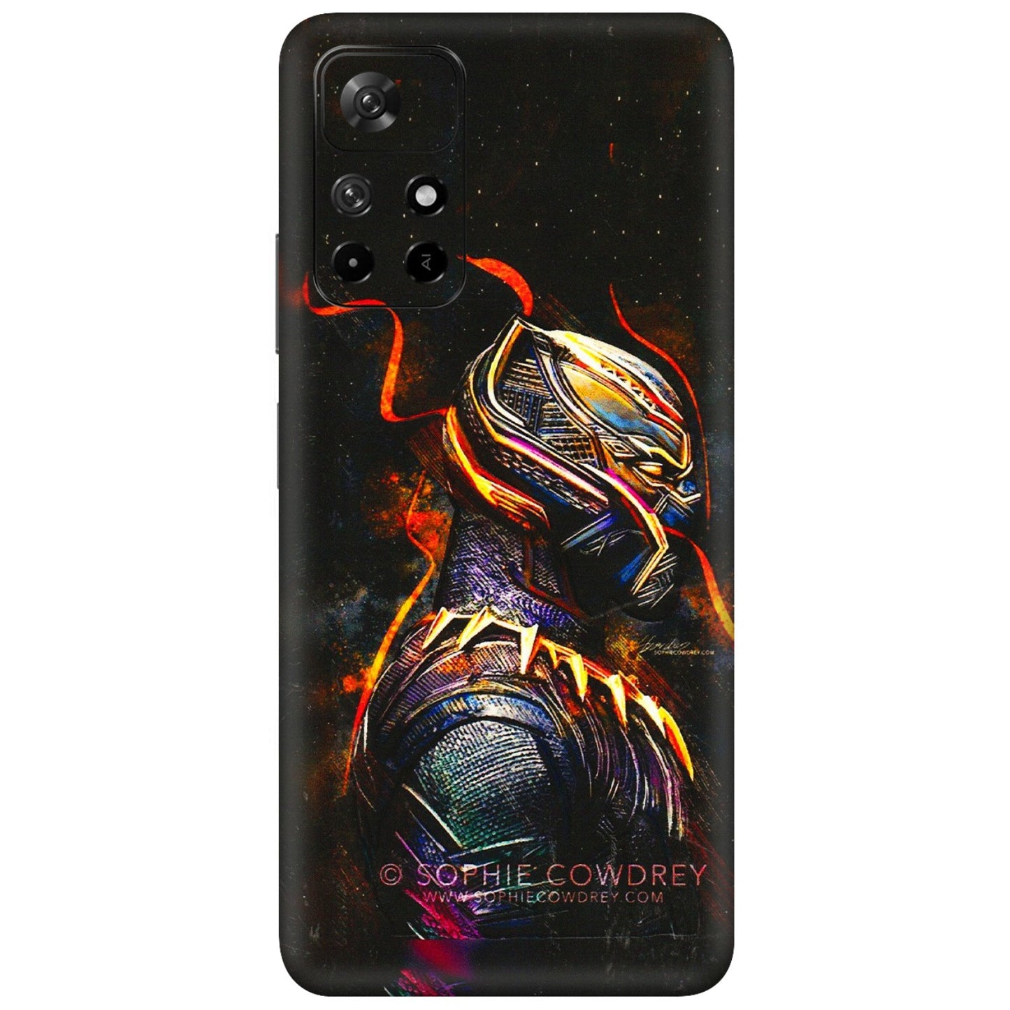 Xiaomi Redmi Phone Skins (All Models) - Black Panther - 3D Embossed Finish (L-190) Redmi Note 11T 5G