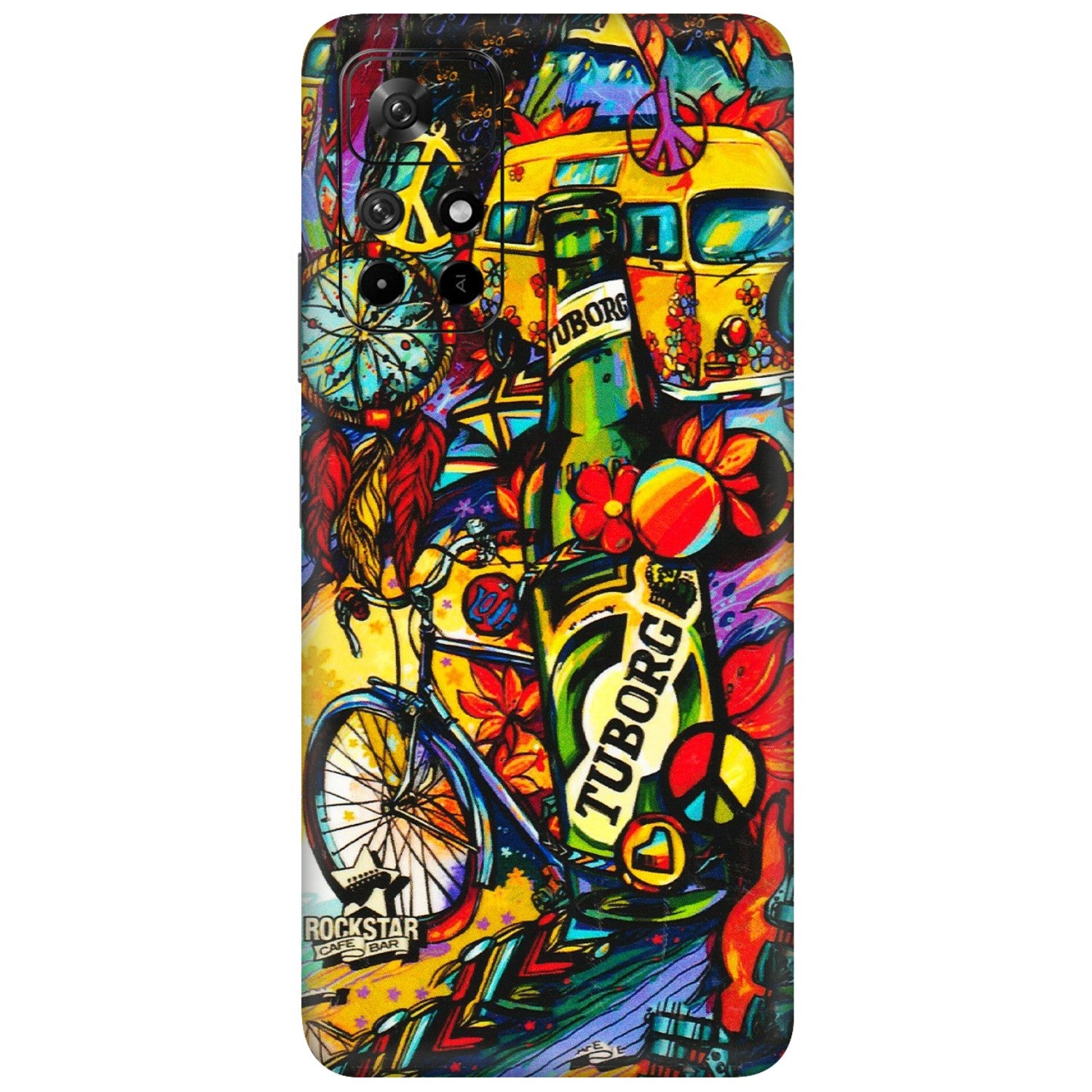 Xiaomi Redmi Phone Skins (All Models) - Cool Beer Bottle - 3D Embossed Finish (L-193) Redmi Note 11T 5G