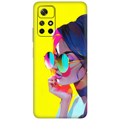 Xiaomi Redmi Phone Skins (All Models) - Bold Stylish Girl - 3D Embossed Finish (L-222) Redmi Note 11T 5G