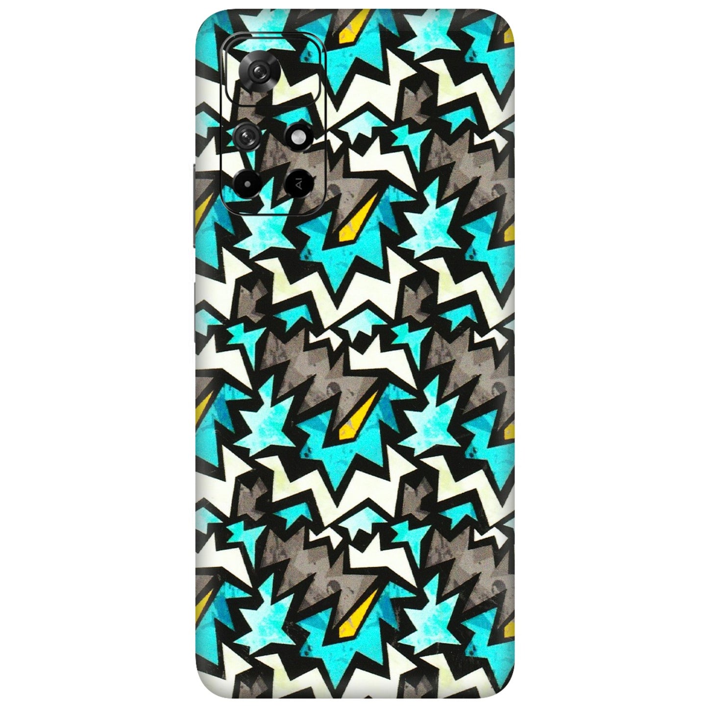 Xiaomi Redmi Phone Skins (All Models) - Funky Zig Zag - 3D Embossed Finish (L-223) Redmi Note 11T 5G