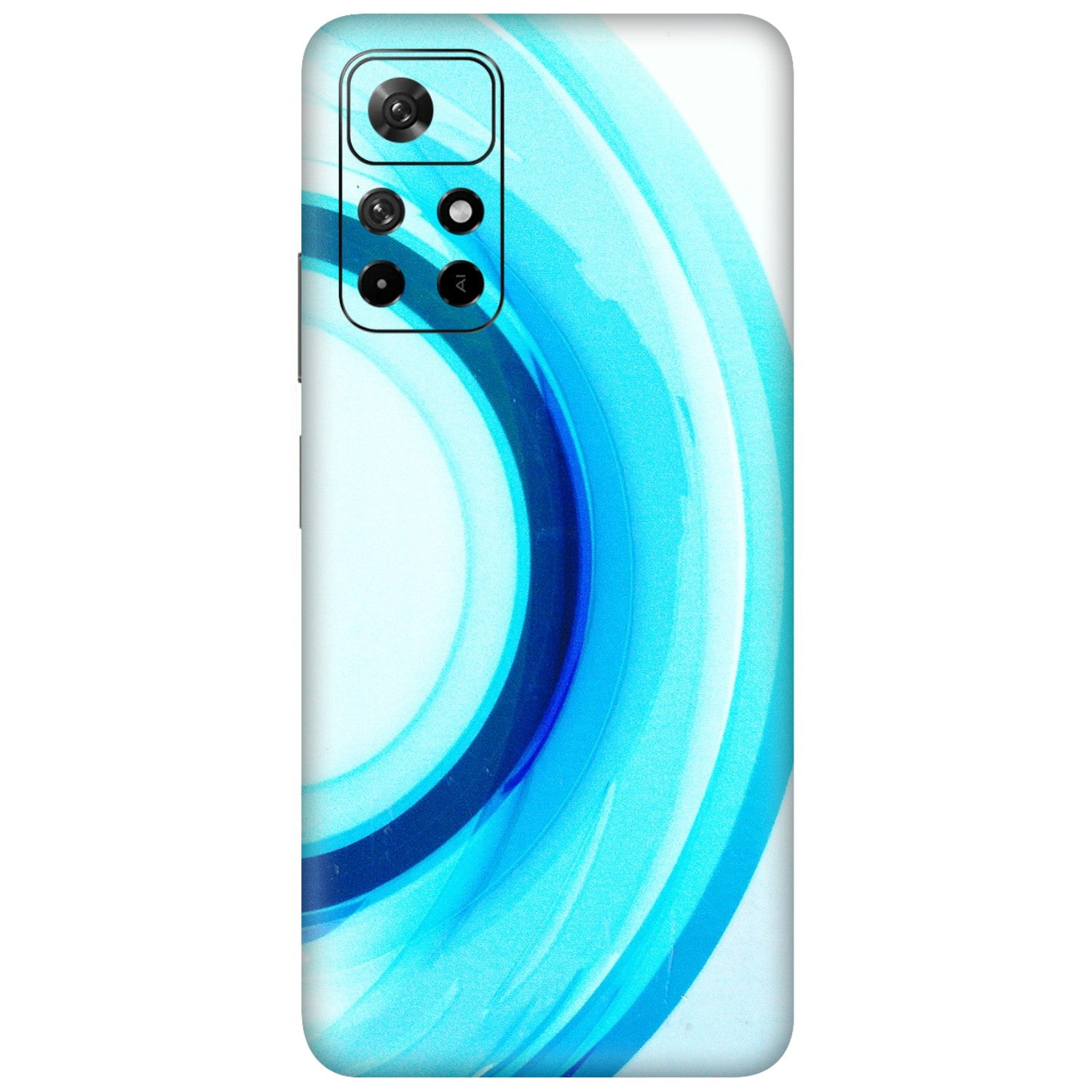 Xiaomi Redmi Phone Skins (All Models) - The Blue Curve - 3D Embossed Finish (L-244) Redmi Note 11T 5G