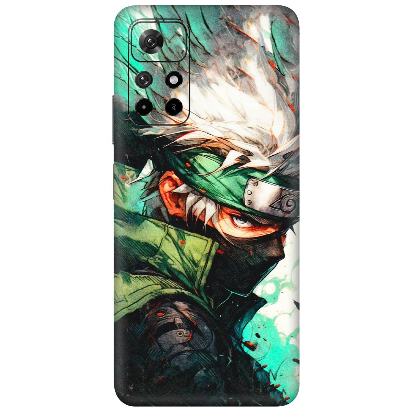 Xiaomi Redmi Phone Skins (All Models) - Kakashi Side Profile - 3D Embossed Finish (L-249) Redmi Note 11T 5G