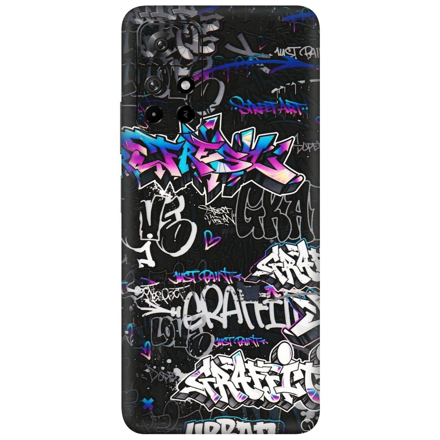 Xiaomi Redmi Phone Skins (All Models) - Graffiti Killer - 3D Embossed Finish (L-274) Redmi Note 11T 5G