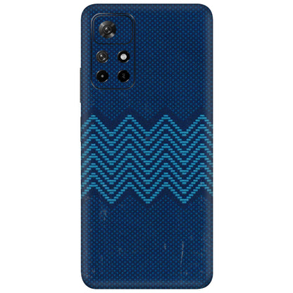 Xiaomi Redmi Phone Skins (All Models) - Blue Sober Waves - 3D Embossed Finish (L-306) Redmi Note 11T 5G