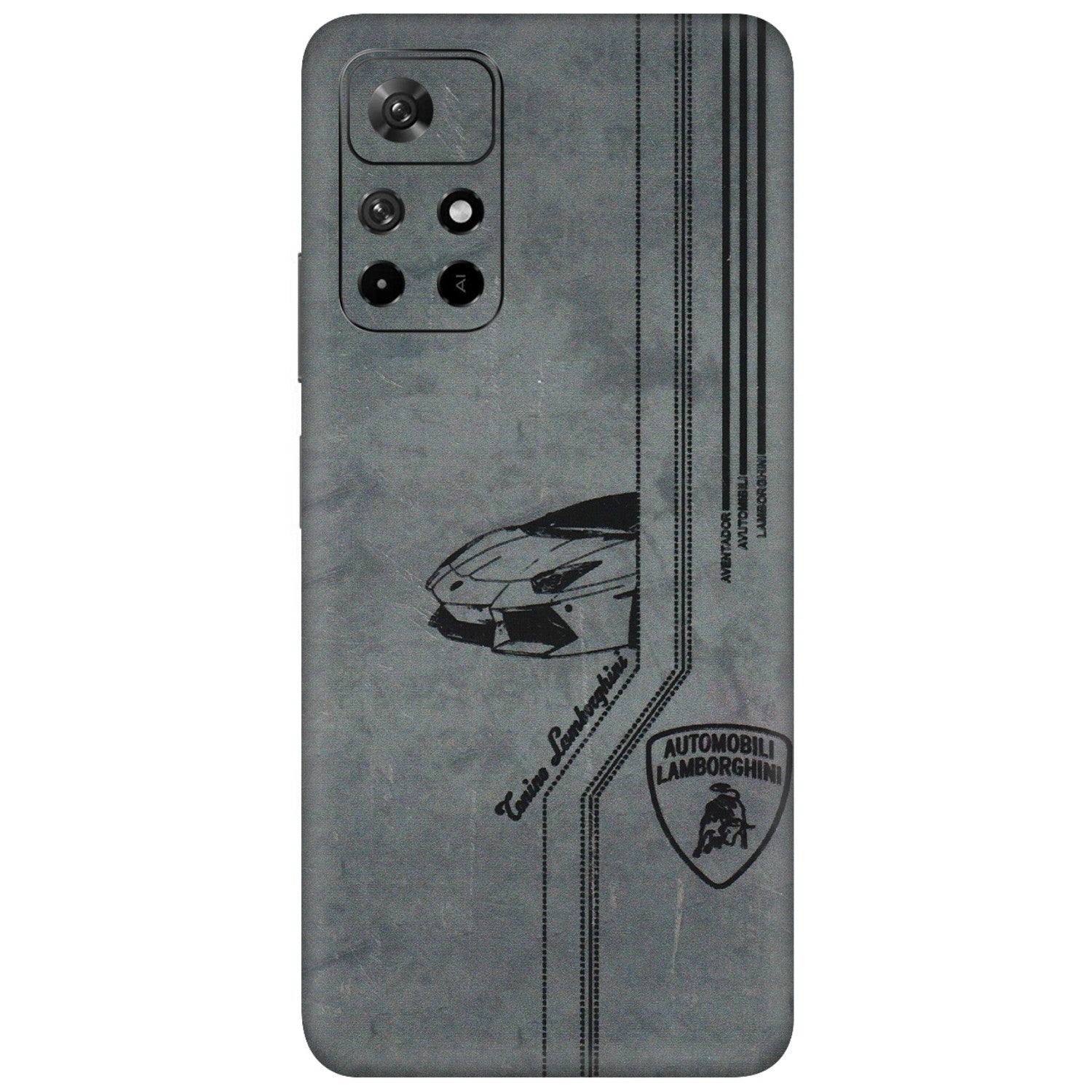 Xiaomi Redmi Phone Skins (All Models) - New Lamborgini Aventador - 3D Embossed Finish (L-321) Redmi Note 11T 5G