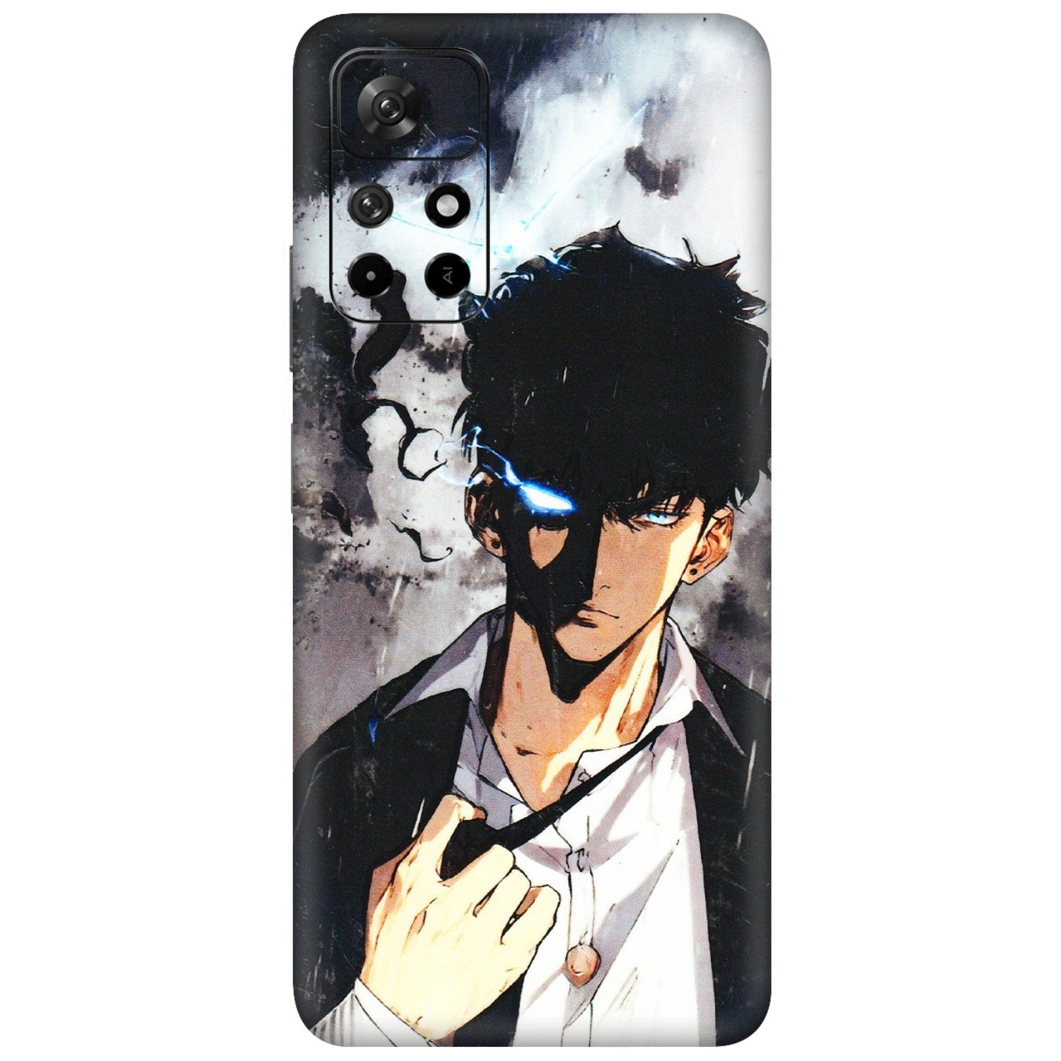 Xiaomi Redmi Phone Skins (All Models) - Sung Jinwoo Manhwa Anime - 3D Embossed Finish (L-328) Redmi Note 11T 5G