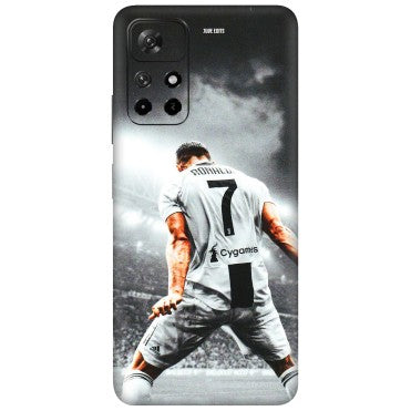 Xiaomi Redmi Phone Skins (All Models) - Ronaldo CR7 Crazy - 3D Embossed Finish (L-44) Redmi Note 11T 5G