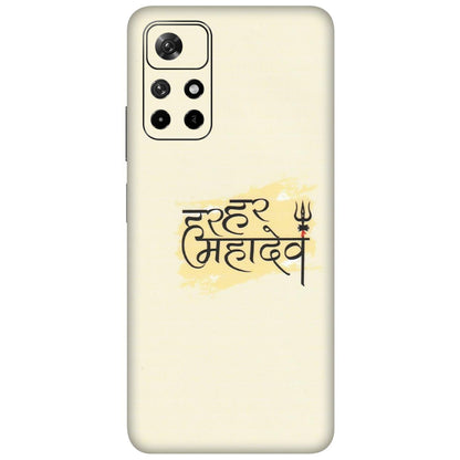Xiaomi Redmi Phone Skins (All Models) - Har Har Mahadev - Matte Finish (M-10) Redmi Note 11T 5G