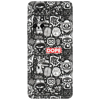 Xiaomi Redmi Phone Skins (All Models) - Dope Stay Classy Black Doodles - Matte Finish (M-126) Redmi Note 11T 5G