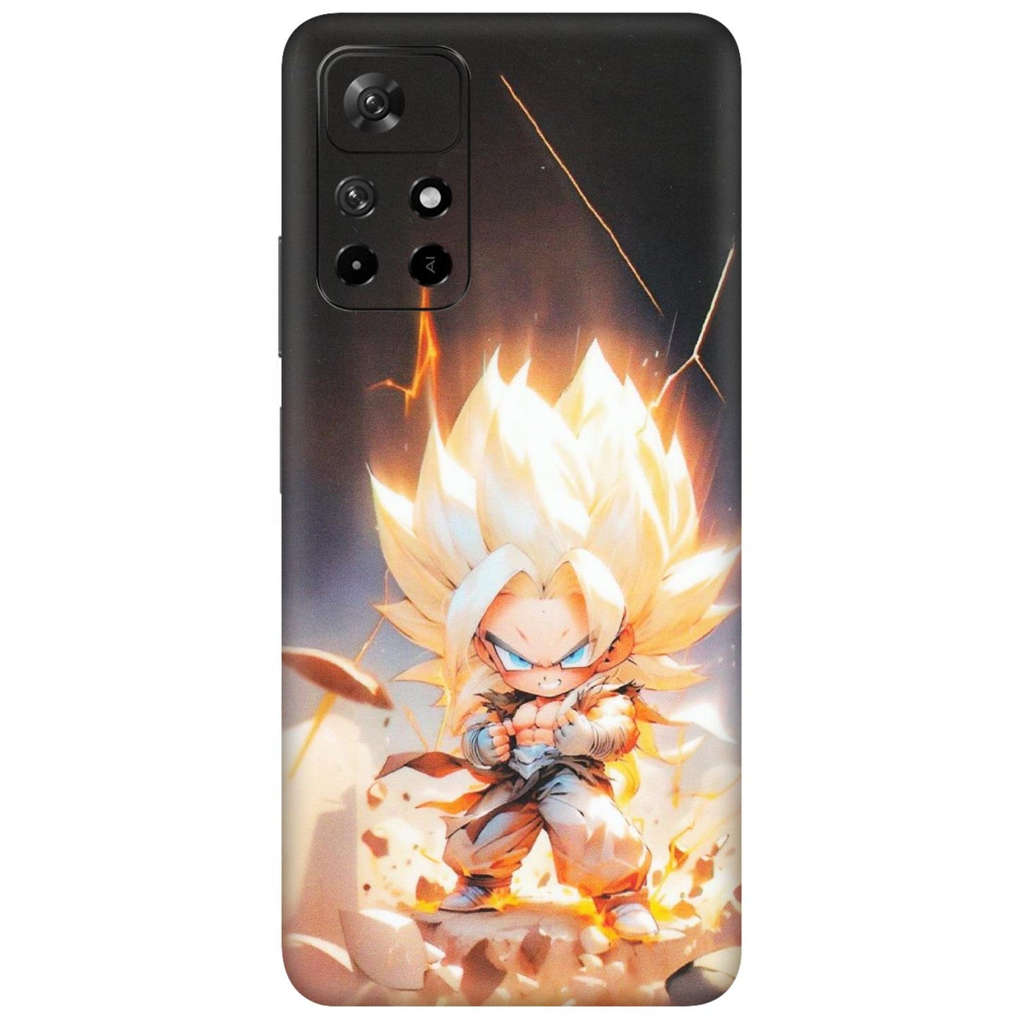 Xiaomi Redmi Phone Skins (All Models) - Goku Dragon Cute Anime - Matte Finish (M-131) Redmi Note 11T 5G