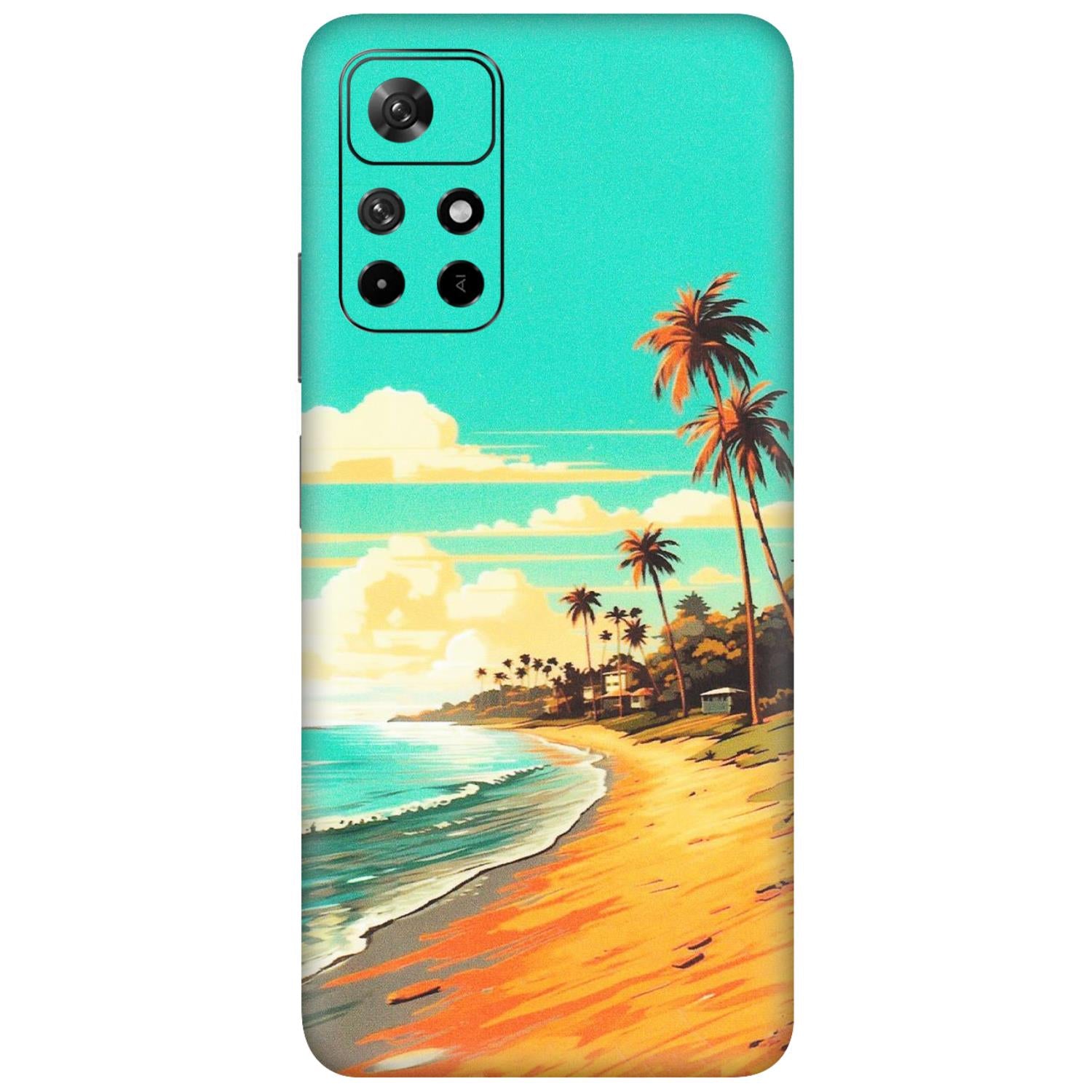 Xiaomi Redmi Phone Skins (All Models) - Miami Beach - Matte Finish (M-136) Redmi Note 11T 5G