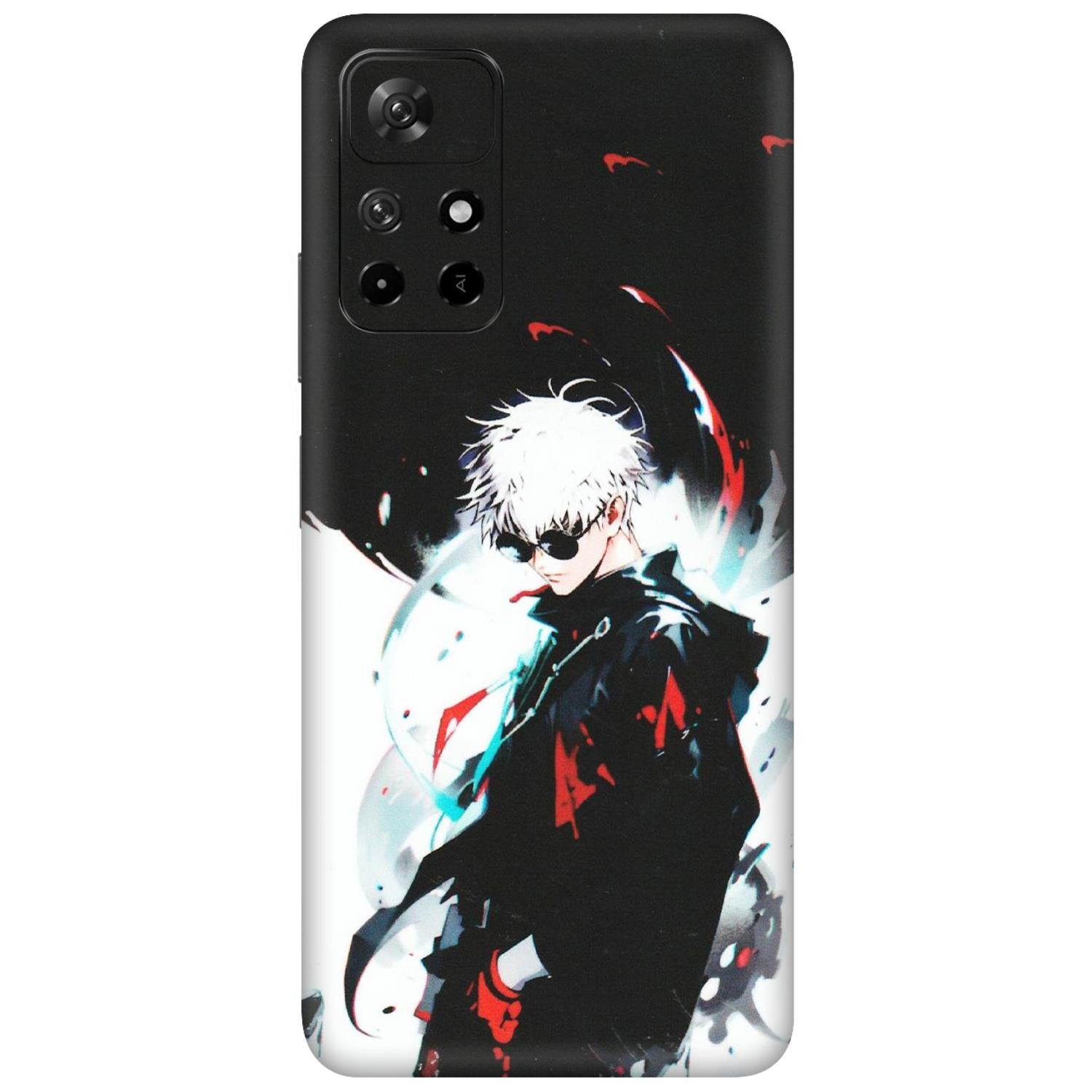 Xiaomi Redmi Phone Skins (All Models) - Gojo Powerful Charater Kaisen Anime - Matte Finish (M-144) Redmi Note 11T 5G