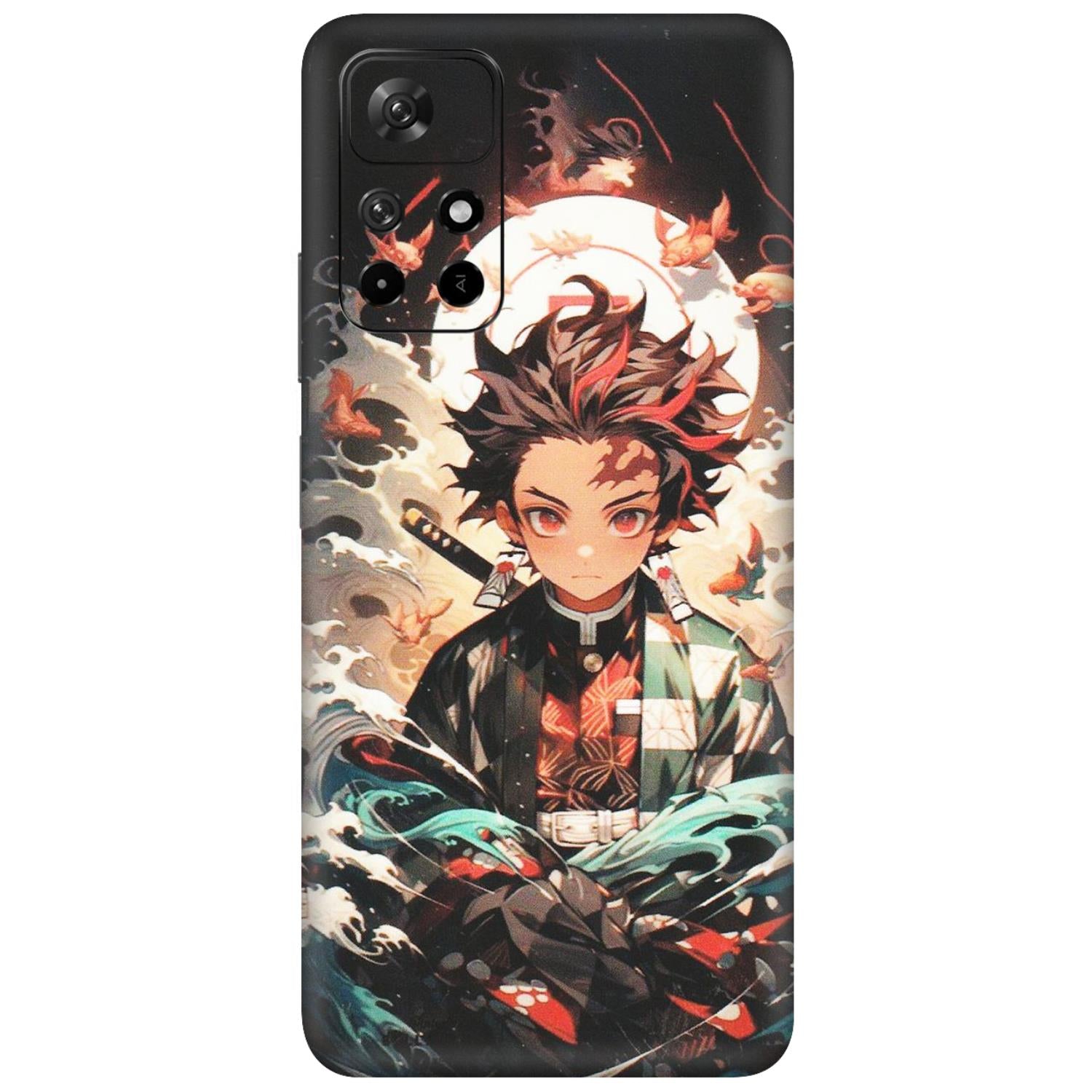 Xiaomi Redmi Phone Skins (All Models) - Tanjiro Demon Slayer Anime - Matte Finish (M-158) Redmi Note 11T 5G