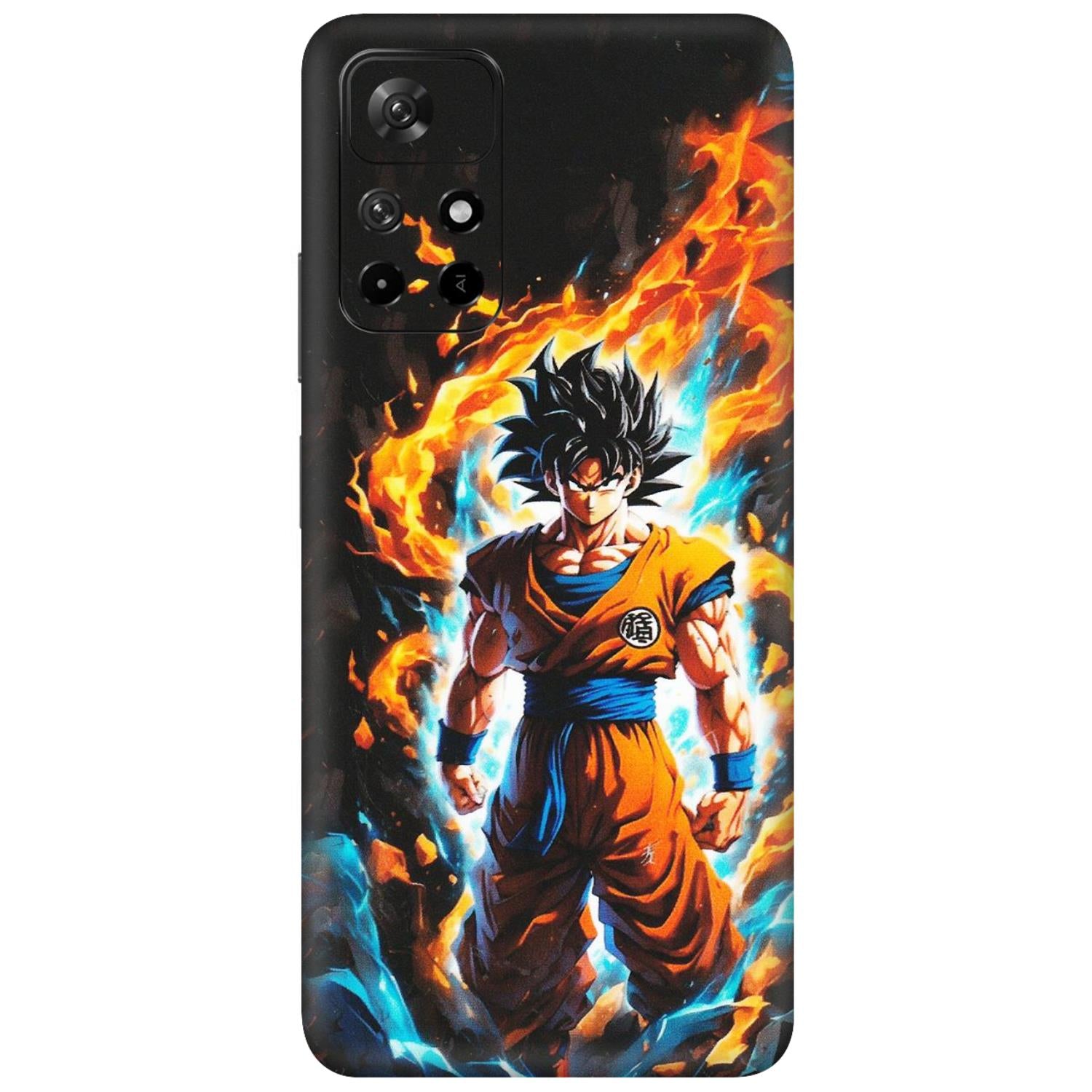 Xiaomi Redmi Phone Skins (All Models) - Goku Transformation Anime - Matte Finish (M-159) Redmi Note 11T 5G