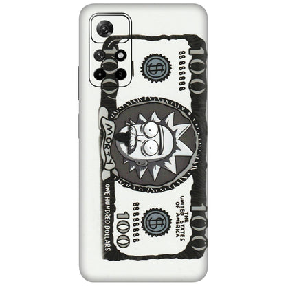 Xiaomi Redmi Phone Skins (All Models) - Rick And Morty Hundred Dollar Anime - Matte Finish (M-161) Redmi Note 11T 5G