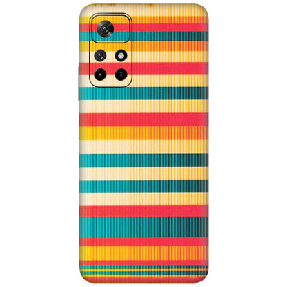 Xiaomi Redmi Phone Skins (All Models) - Colourful Stripes Soothing Effect - Matte Finish (M-86) Redmi Note 11T 5G
