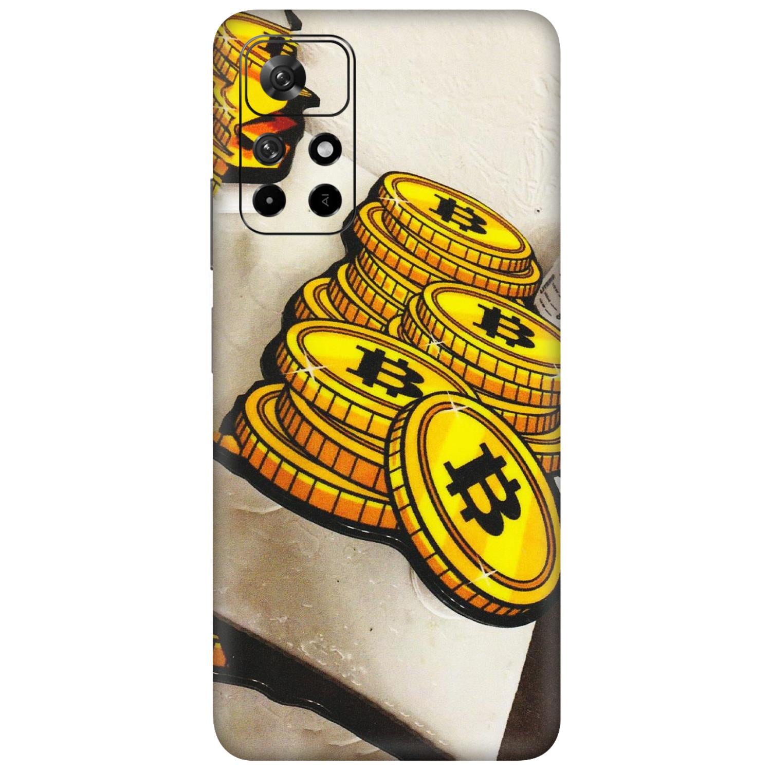 Xiaomi Redmi Phone Skins (All Models) - Billionaire Bitcoin Collection - Matte Finish (M-92) Redmi Note 11T 5G