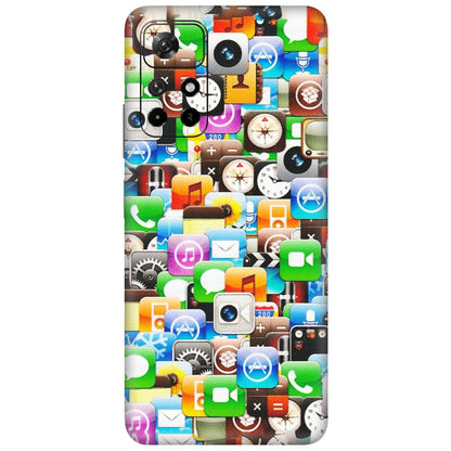 Xiaomi Redmi Phone Skins (All Models) - All Apple Icons - Matte Finish (M-93) Redmi Note 11T 5G
