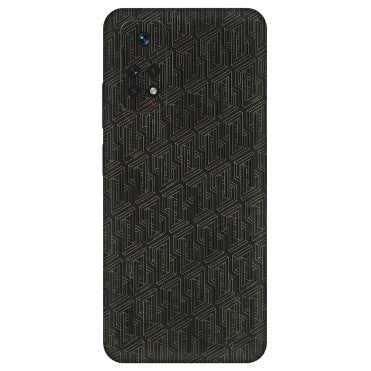 Xiaomi Redmi Phone Skins (All Models) - Black Abstract Pattern - 3D Embossed Finish (L-117) Redmi Note 11
