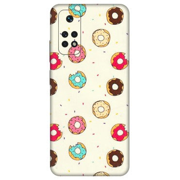 Xiaomi Redmi Phone Skins (All Models) - Mini Donuts Doodle Art - 3D Embossed Finish (L-122) Redmi Note 11