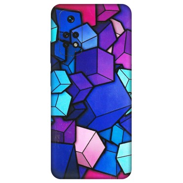 Xiaomi Redmi Phone Skins (All Models) - Cube Doodle - 3D Embossed Finish (L-141) Redmi Note 11