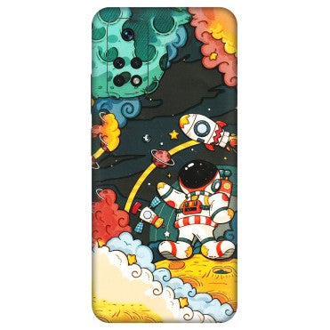 Xiaomi Redmi Phone Skins (All Models) - Astronauts & Spaceship - 3D Embossed Finish (L-145) Redmi Note 11