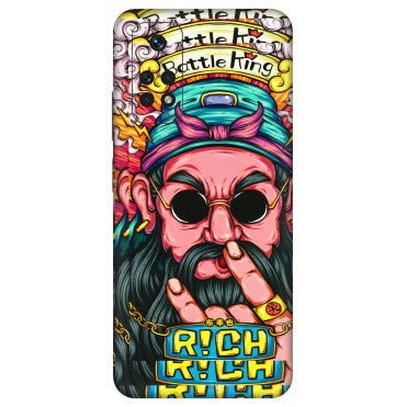Xiaomi Redmi Phone Skins (All Models) - Battle King Dude Face - 3D Embossed Finish (L-178) Redmi Note 11