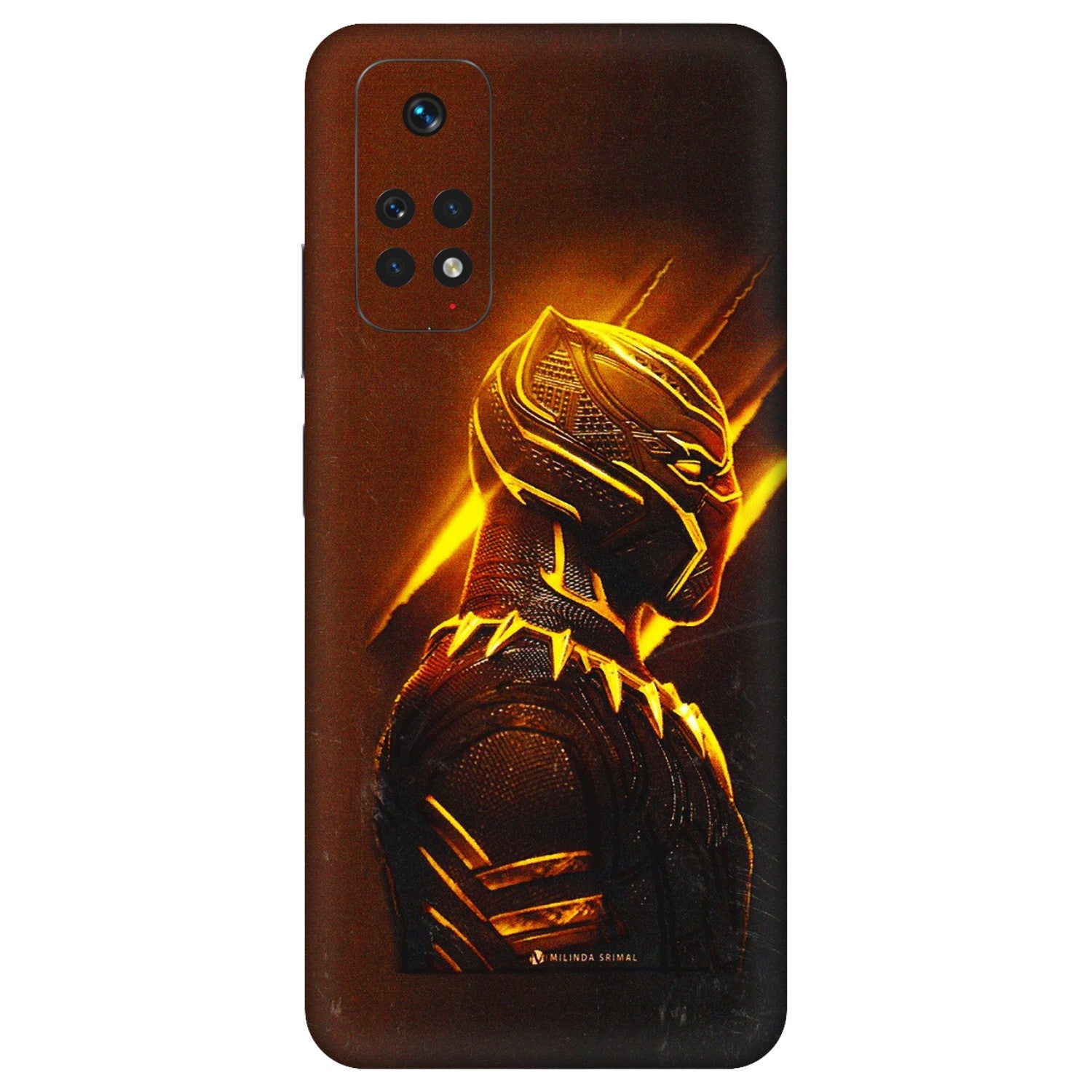 Xiaomi Redmi Phone Skins (All Models) - Gold Black Panther - 3D Embossed Finish (L-181) Redmi Note 11