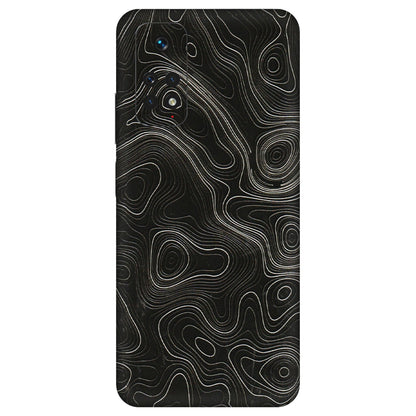 Xiaomi Redmi Phone Skins (All Models) - Black Swirl - 3D Embossed Finish (L-196) Redmi Note 11