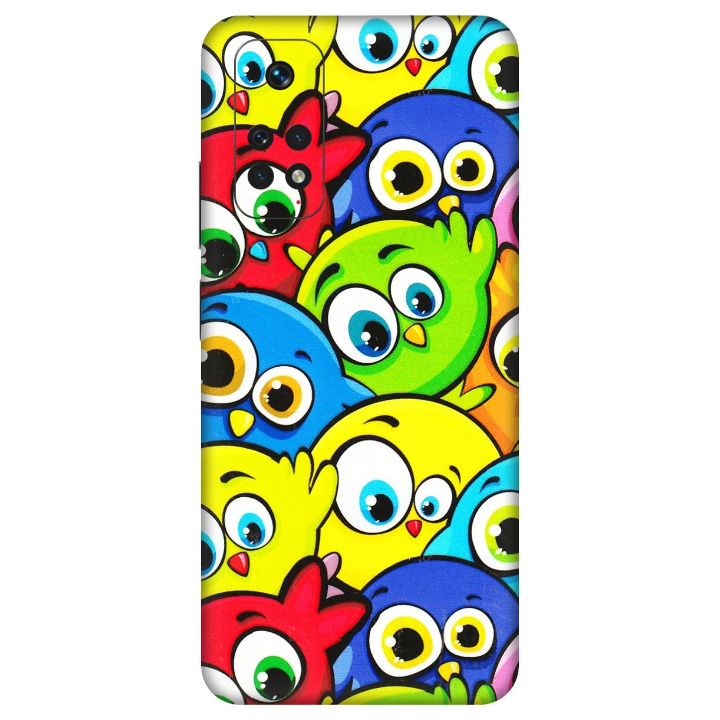 Xiaomi Redmi Phone Skins (All Models) - Cute Fluffy Birds - 3D Embossed Finish (L-213) Redmi Note 11