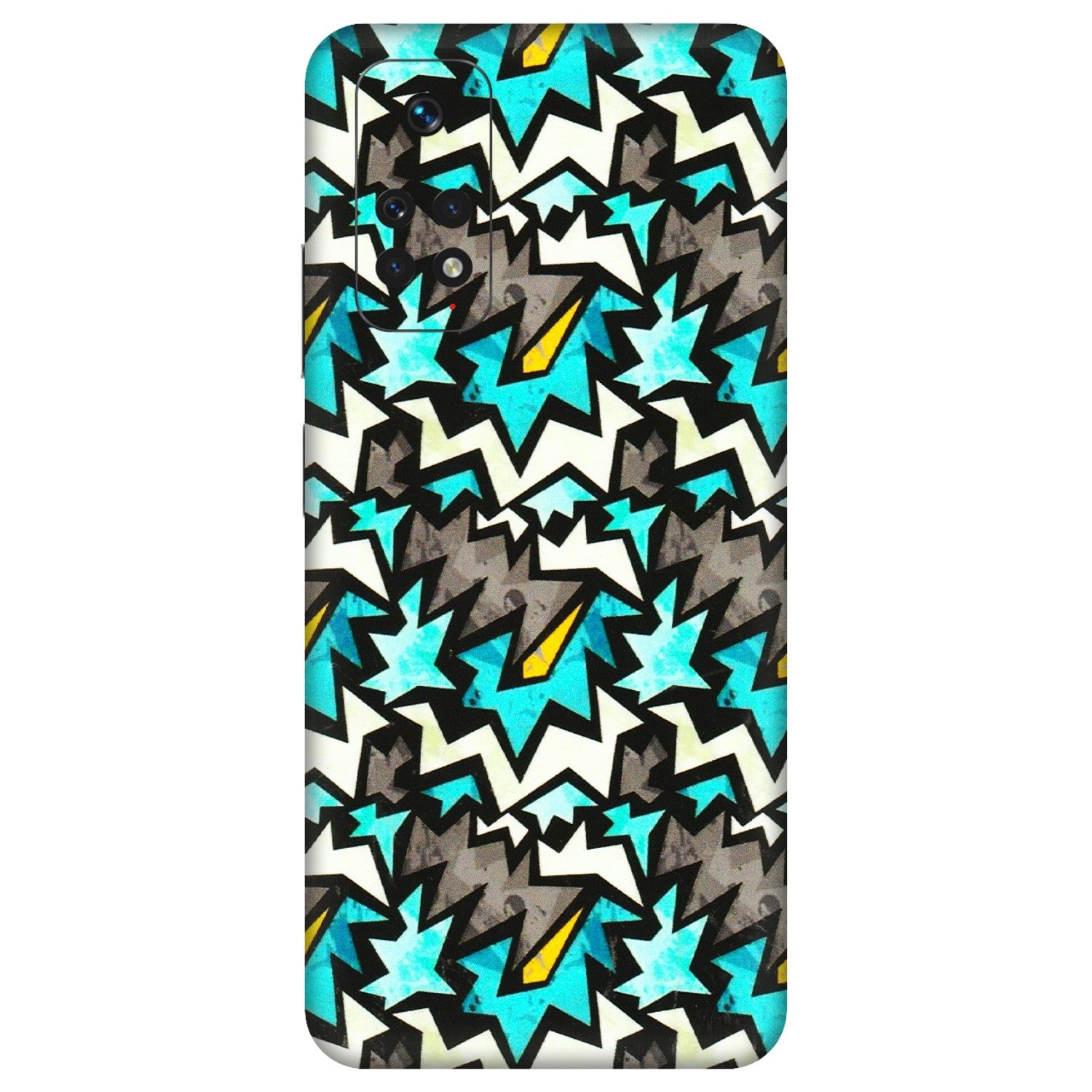 Xiaomi Redmi Phone Skins (All Models) - Funky Zig Zag - 3D Embossed Finish (L-223) Redmi Note 11