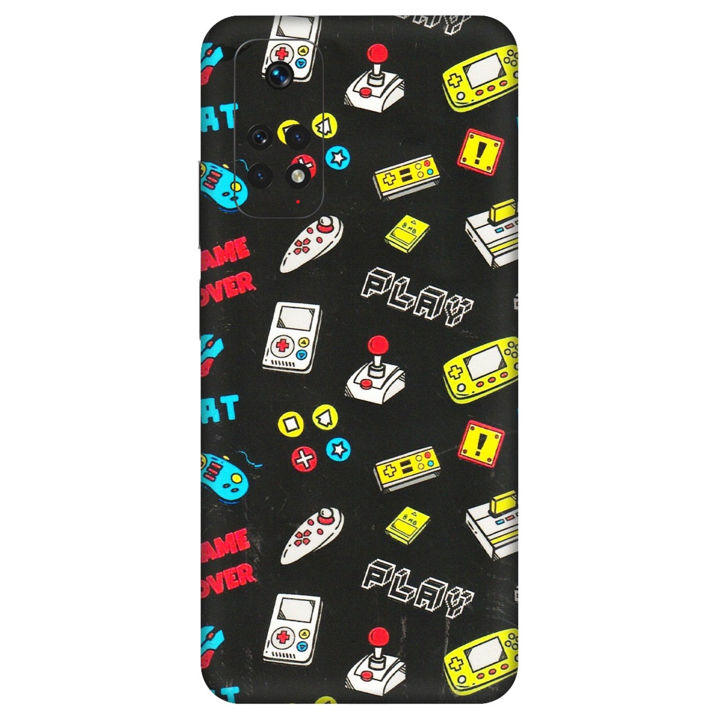 Xiaomi Redmi Phone Skins (All Models) - Gaming Doodles - 3D Embossed Finish (L-224) Redmi Note 11