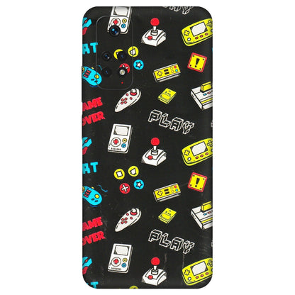 Xiaomi Redmi Phone Skins (All Models) - Gaming Doodles - 3D Embossed Finish (L-224) Redmi Note 11