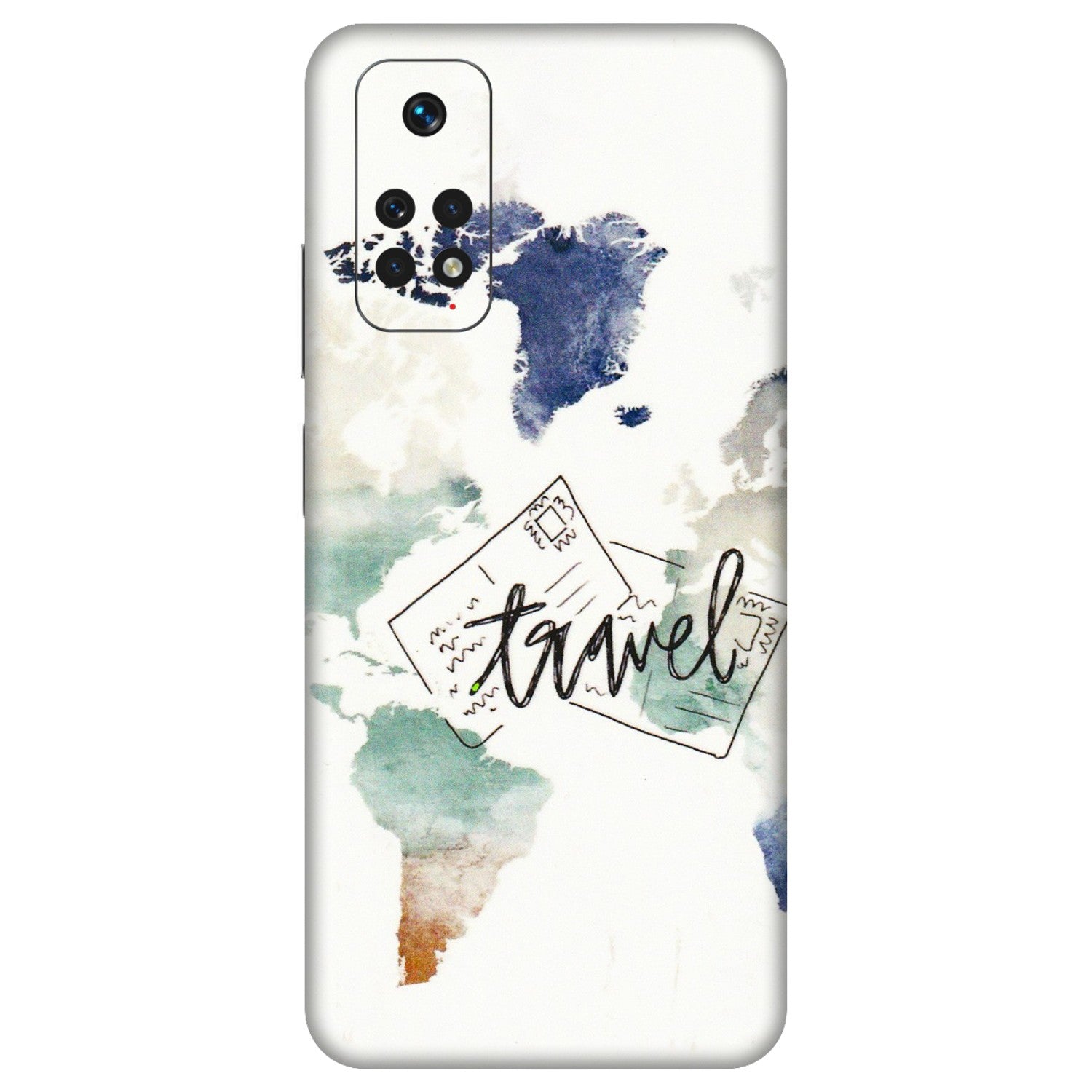 Xiaomi Redmi Phone Skins (All Models) - Travel The World - 3D Embossed Finish (L-232) Redmi Note 11