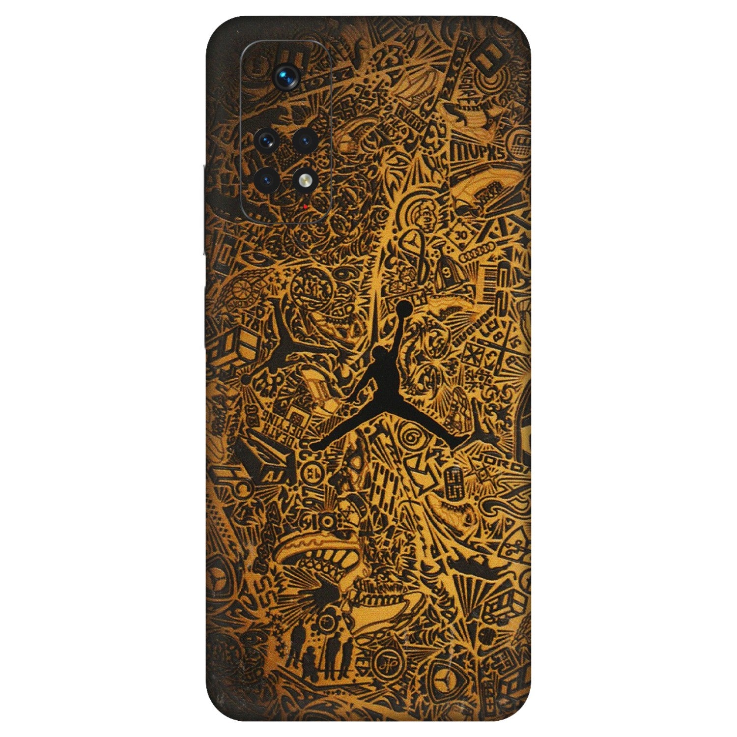 Xiaomi Redmi Phone Skins (All Models) - Premium Gold Basketball Player - 3D Embossed Finish (L-236) Redmi Note 11