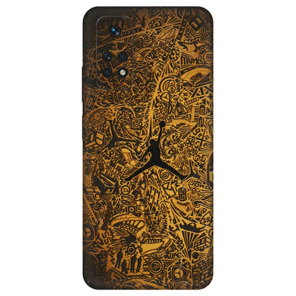 Xiaomi Redmi Phone Skins (All Models) - Premium Gold Basketball Player - 3D Embossed Finish (L-236) Redmi Note 11