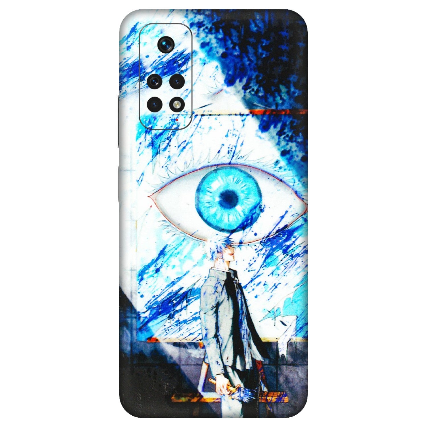 Xiaomi Redmi Phone Skins (All Models) - Gojo Satoru evil eye - 3D Embossed Finish (L-239) Redmi Note 11
