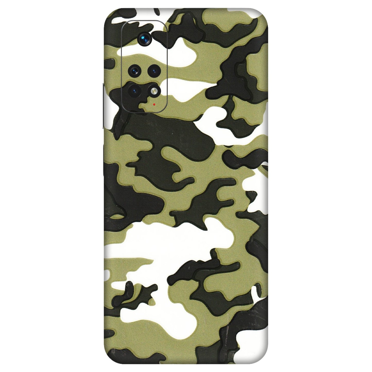 Xiaomi Redmi Phone Skins (All Models) - Camouflages White And Green - 3D Embossed Finish (L-243) Redmi Note 11