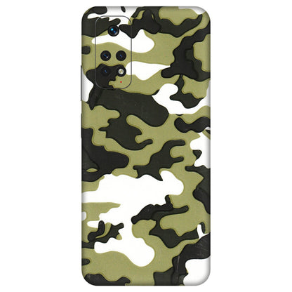 Xiaomi Redmi Phone Skins (All Models) - Camouflages White And Green - 3D Embossed Finish (L-243) Redmi Note 11