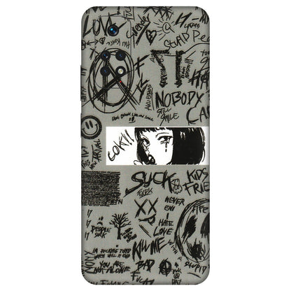 Xiaomi Redmi Phone Skins (All Models) - Never Have Love Anime - 3D Embossed Finish (L-260) Redmi Note 11