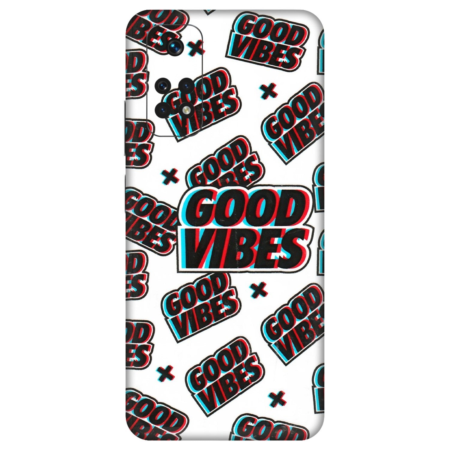 Xiaomi Redmi Phone Skins (All Models) - Good Vibes - 3D Embossed Finish (L-282) Redmi Note 11